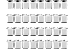 novelinks Small Plastic Mason Jars with Lids
