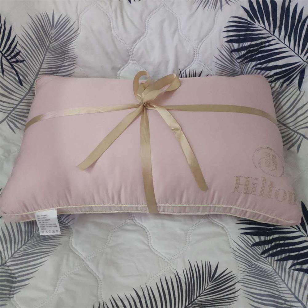 Kissen, Kissen Mikrofaser, Nackenkissen, Für Side/Zurück/Magen Sleepers, Kissen Für Nackenschmerzen, Standardgröße Waschbar. (Rosa,48 x 74 cm x 2)