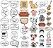 Friends TV Show Photo Booth Props, 38pcs Central Perk Cute Design DIY Funny Friends Photo Booth Props for Birthday Bridal Bachelorette Party