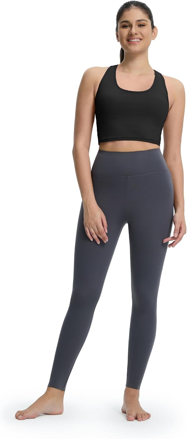 ECOPARTY Wirefree Padded Yoga Sports Bra for Women - Moisture Wicking Quick Dry Workout Crop Tank Camisole Racerback