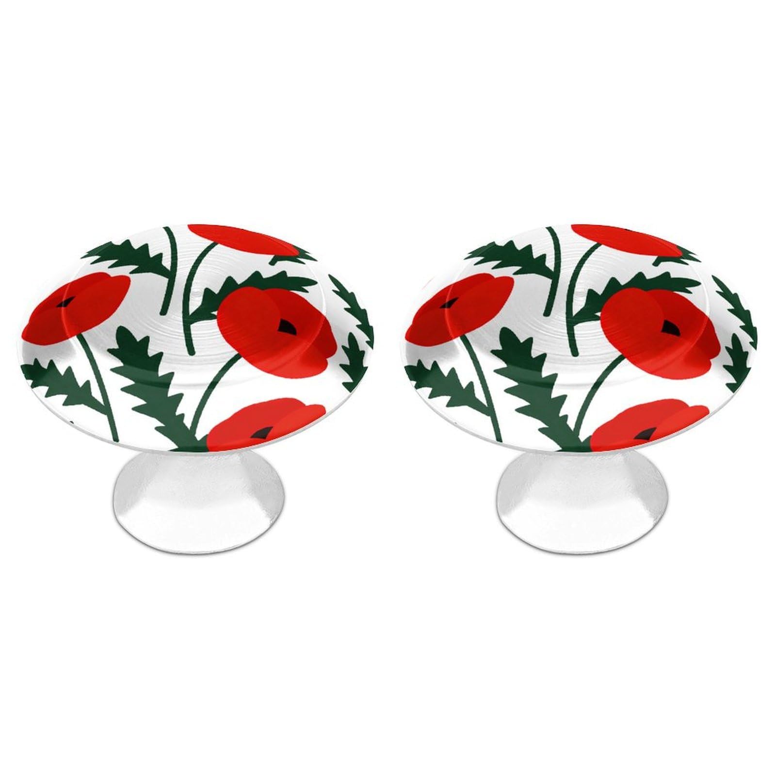 Vstadank Style Floral Cabinet Knob 2 Pack Round Drawer Pull Kitchen Cabinet Hardware Stainless Steel Dresser Drawer Knob Simple Cabinet Pull For Dresser Closet Door Knobs Cupboard
