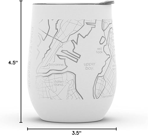 Vista 256 de Well Told Lexington Kentucky Map - Vaso de vino aislado con grabado de mapa de Kentucky, taza de acero inoxidable grabada (12 onzas, verde domingo)