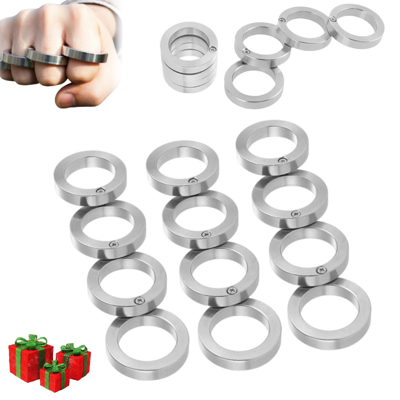 Faltbarer Fingerring - Fidget Toy Für Erwachsene Mit Glasbrecher-Funktion