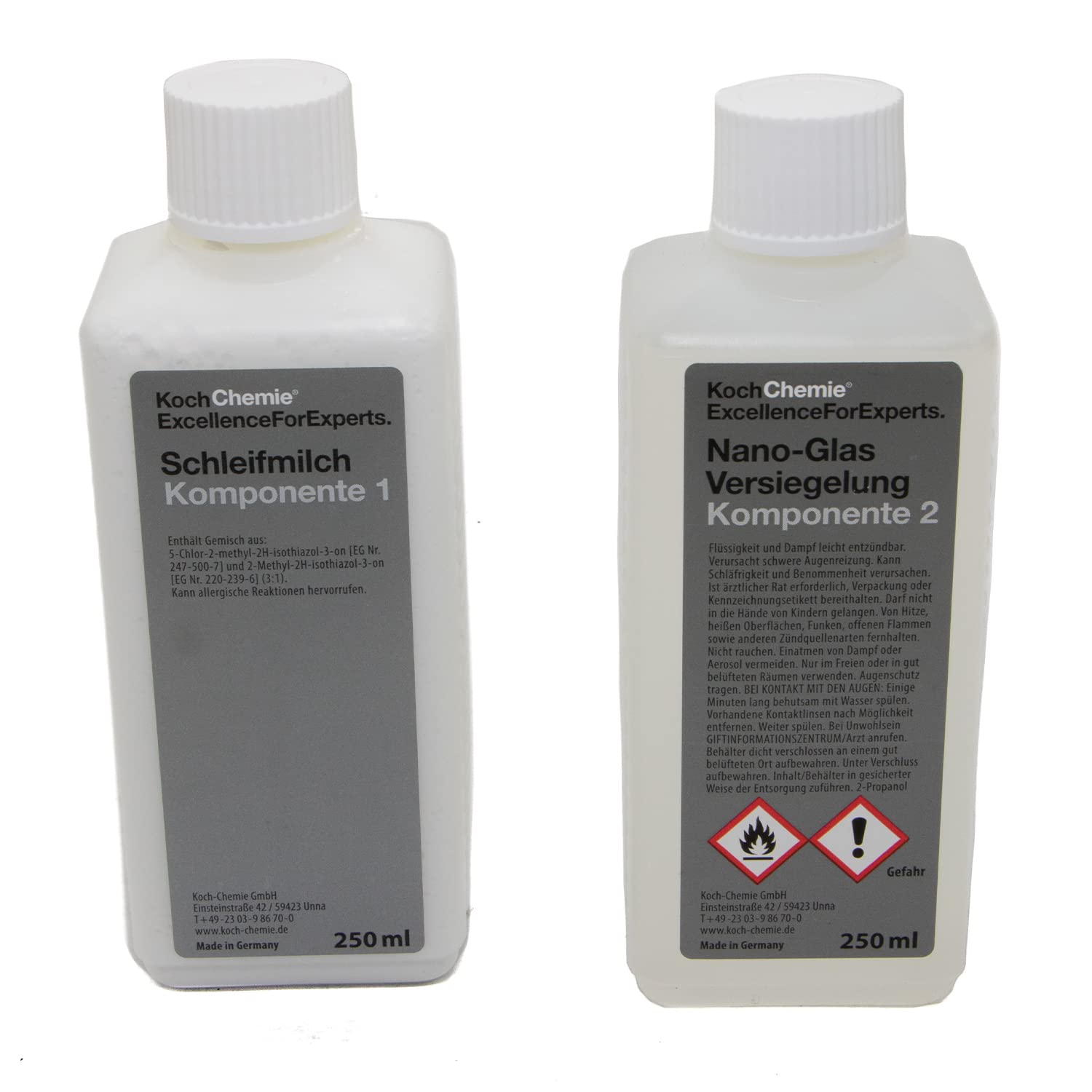 Koch Chemie Nano-Glasversiegelung, Set, 2x250ml + Koch Chemie 1K