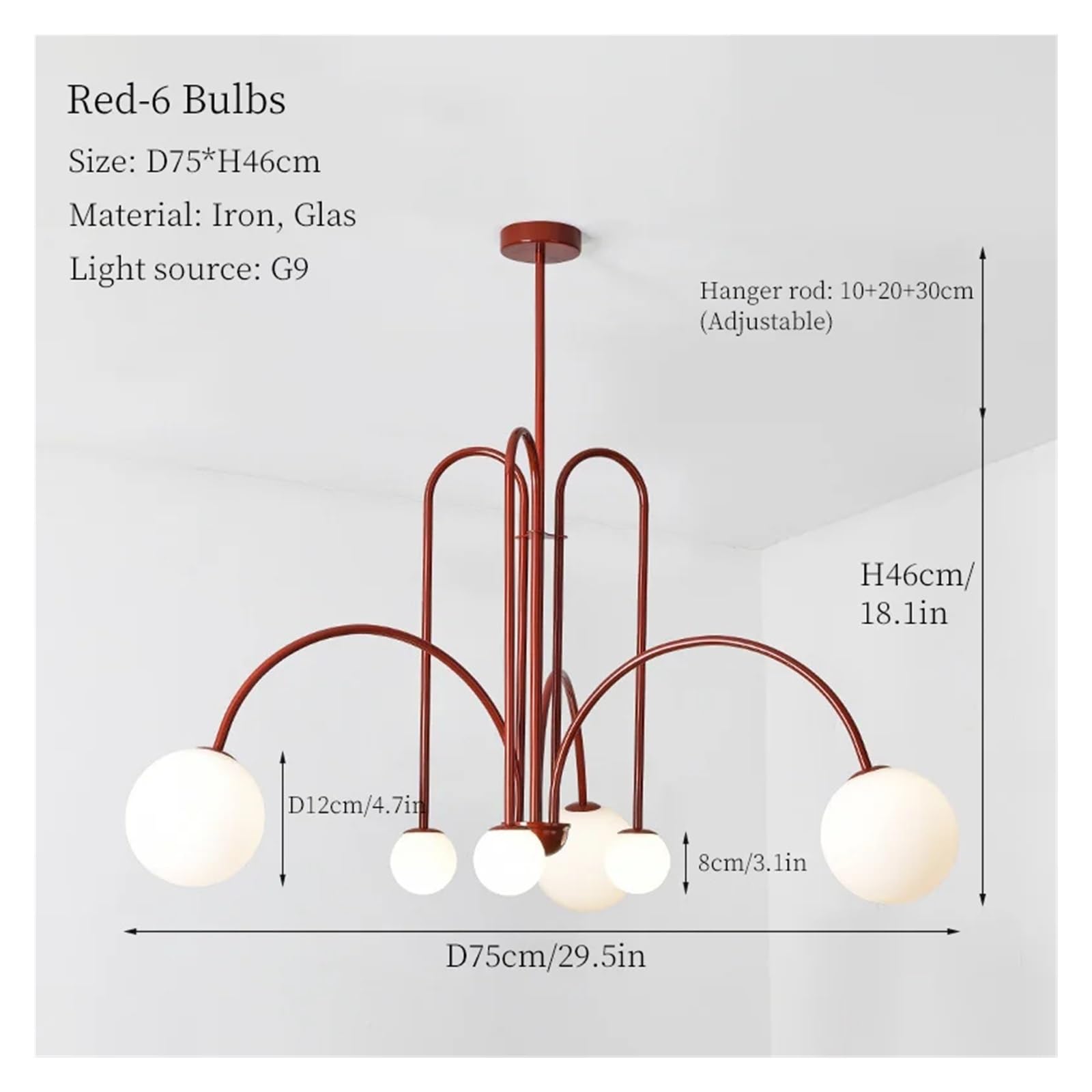 Lámparas colgantes LED italianas Compatible with sala de estar, tienda de iluminación, restaurante, lámpara de techo Compatible with decoración de Iluminación de araña