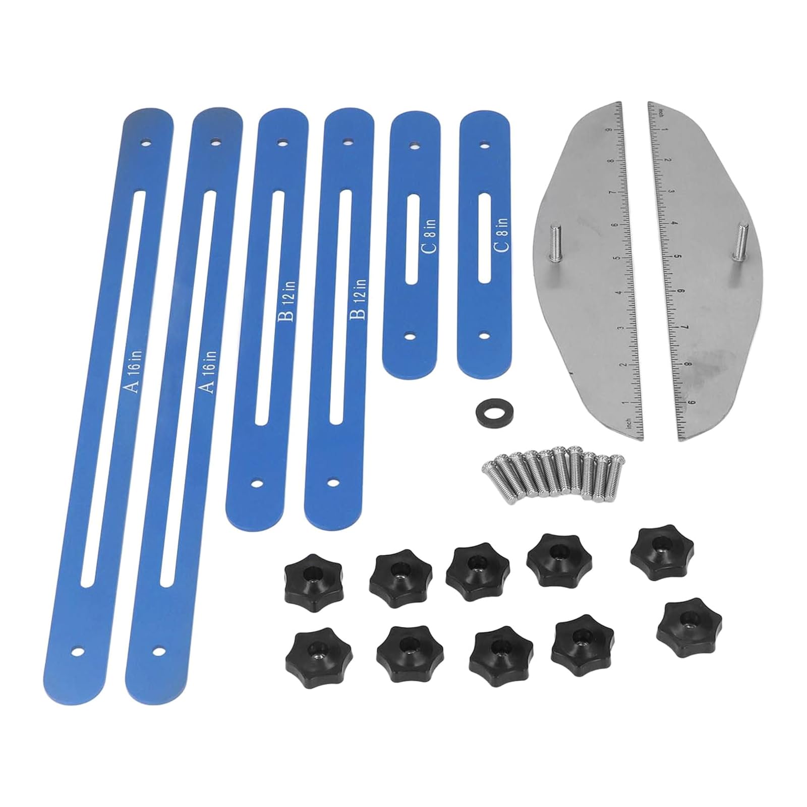 Stair Treads Gauge Stair Template Tool Alloy Measuring Tool for Risers Partition Template