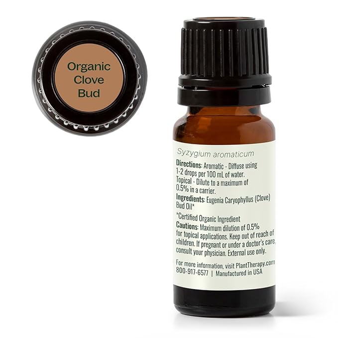 Aceite Esencial Orgánico de Clavo de Olor, 10 mL, Puro miniatura 7