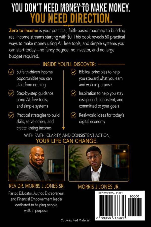 Zero to Income: 50 Faith-Driven Ways to Make Money Starting with $0 Using AI, Free Tools, and Simple Systems image 3