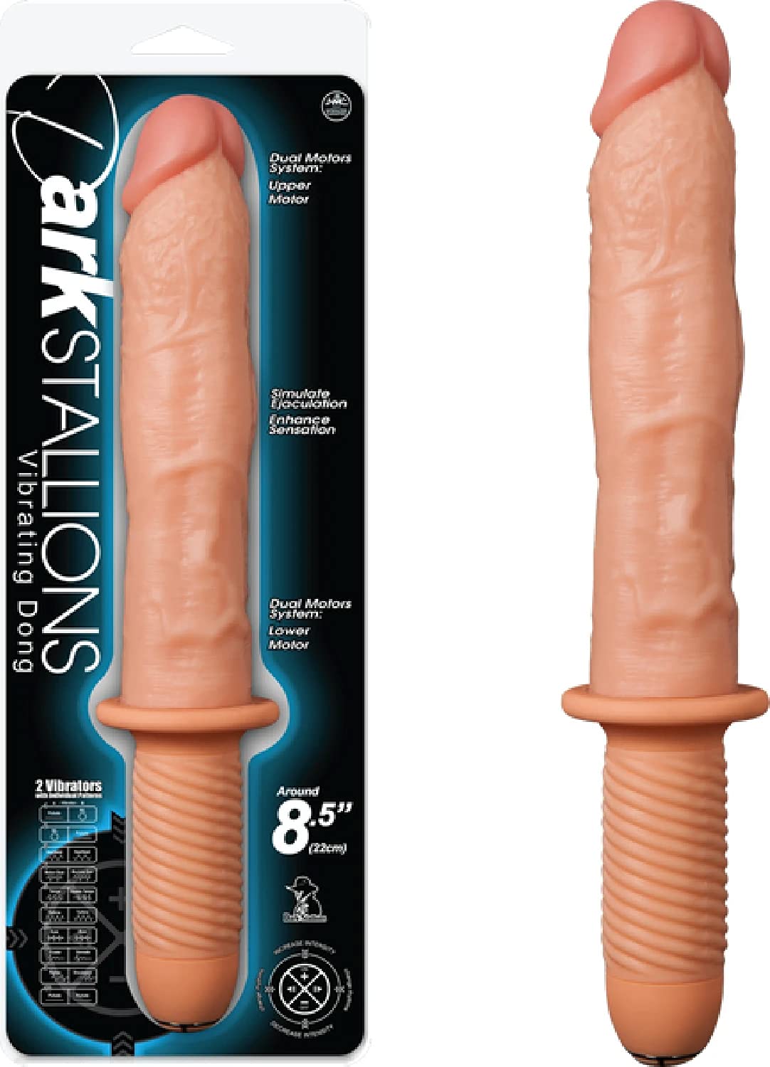NMC Gode Vibromasseur Raliste Noir 10 Vitesses avec Poigne/Simulation  d'jaculation 35 cm : Amazon.fr: Hygine et Sant