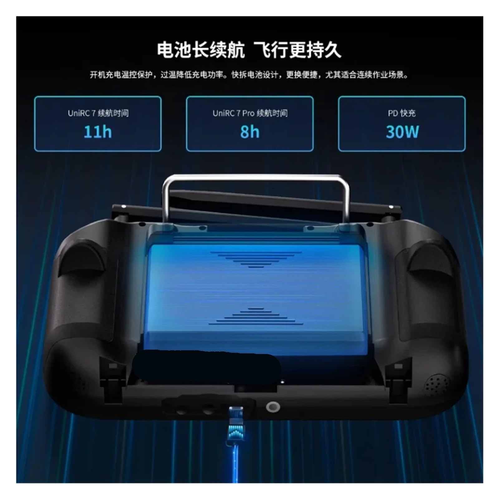 Controller remoto for stazione di terra portatile UniRC 7/7Pro a doppia frequenza 40KM HD