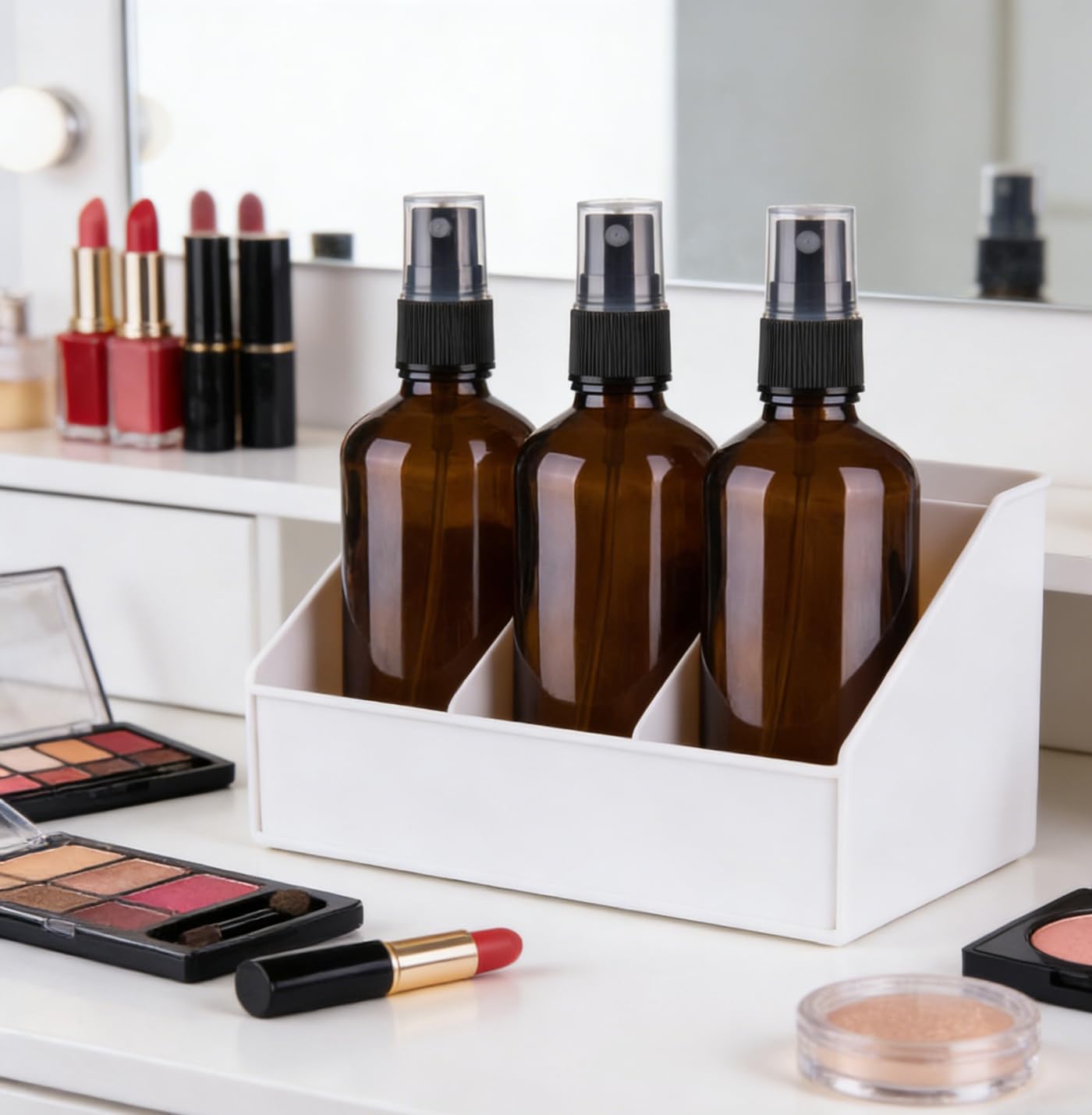 250 ml Bottiglia spray vuota ricaricabile in plastica PET con nebulizzatore nero per cosmetici, cosmetici, bottiglie di profumo, a prova di perdite, accessori portatili da viaggio