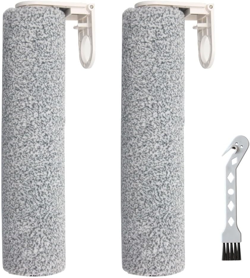 Soft Roller Brush Solution for Mamibot, For Flomo I Plus, For Atvel F16 and For Ultimate Fast and Effective (2 PACK)