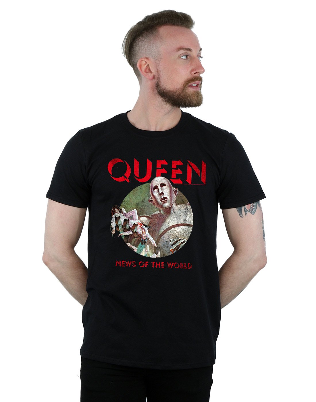 Absolute Cult Queen Men's News of The World T-Shirt Black XX-Large