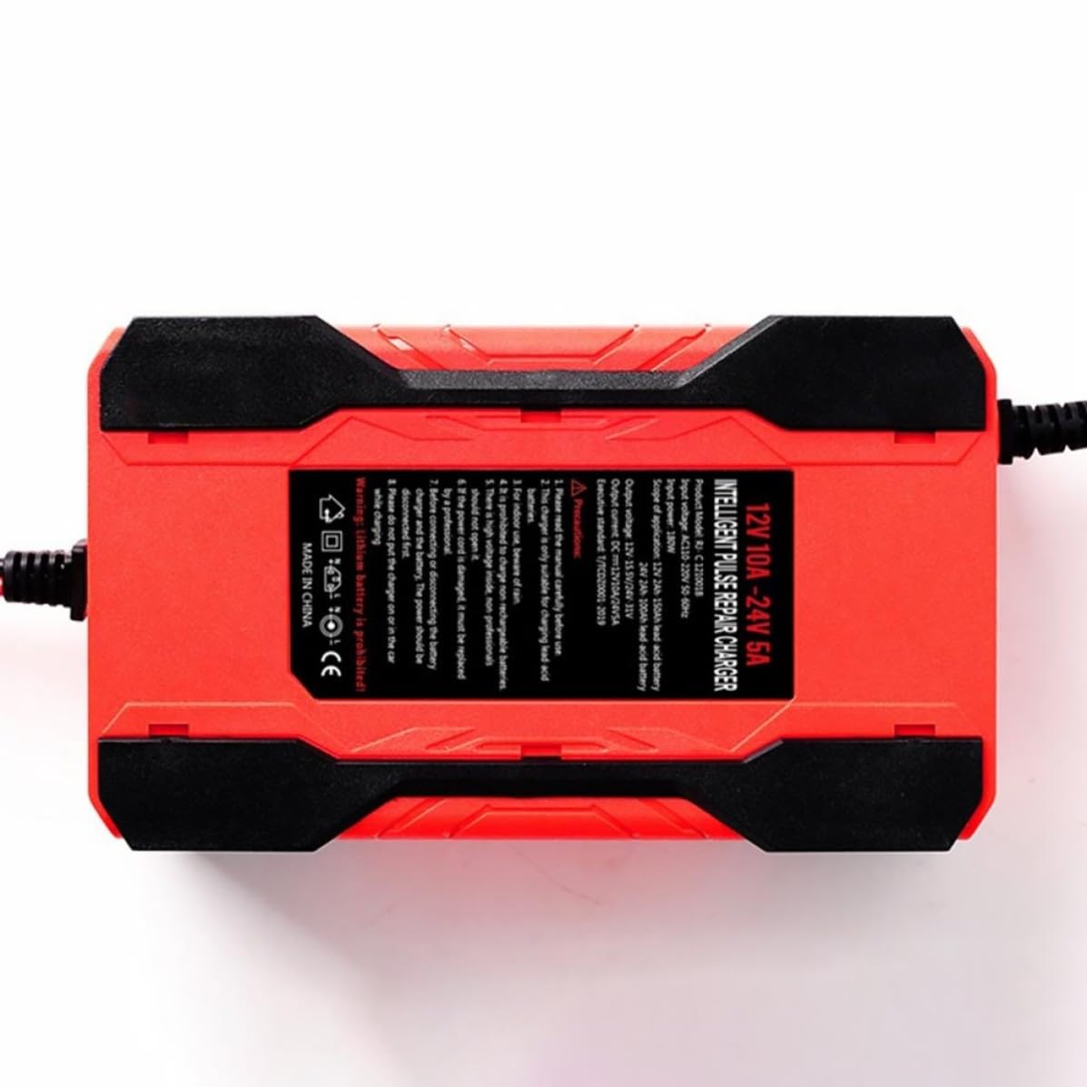 Caricabatteria da Auto e Moto V24v Intelligente Display Digitale