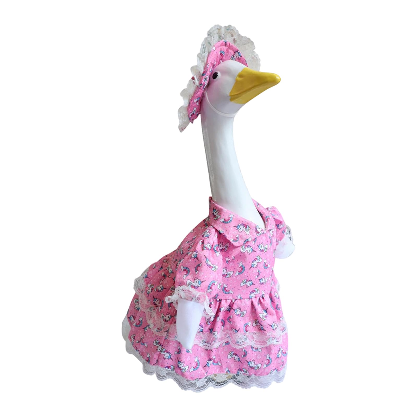 Msioytog C Lovely Spring Themed Geese Outfit Garden Statue Summers Lothes Geese Flower Dress For Porch Or Yard Decoration Lawns Patio Decoration