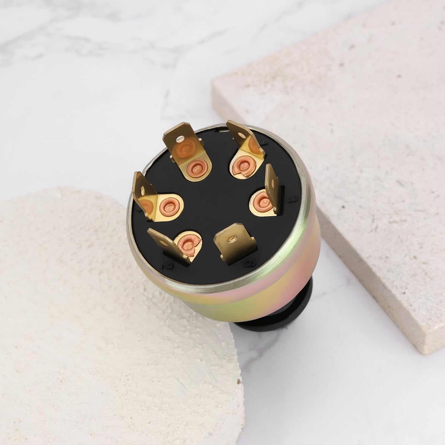 1x Farm Vehicles Turn Signal Flasher Indicator Switch Replacement Part 40mm Diameter Headlight Switch Ignition Switch Compatible with Massey Ferguson Tractor