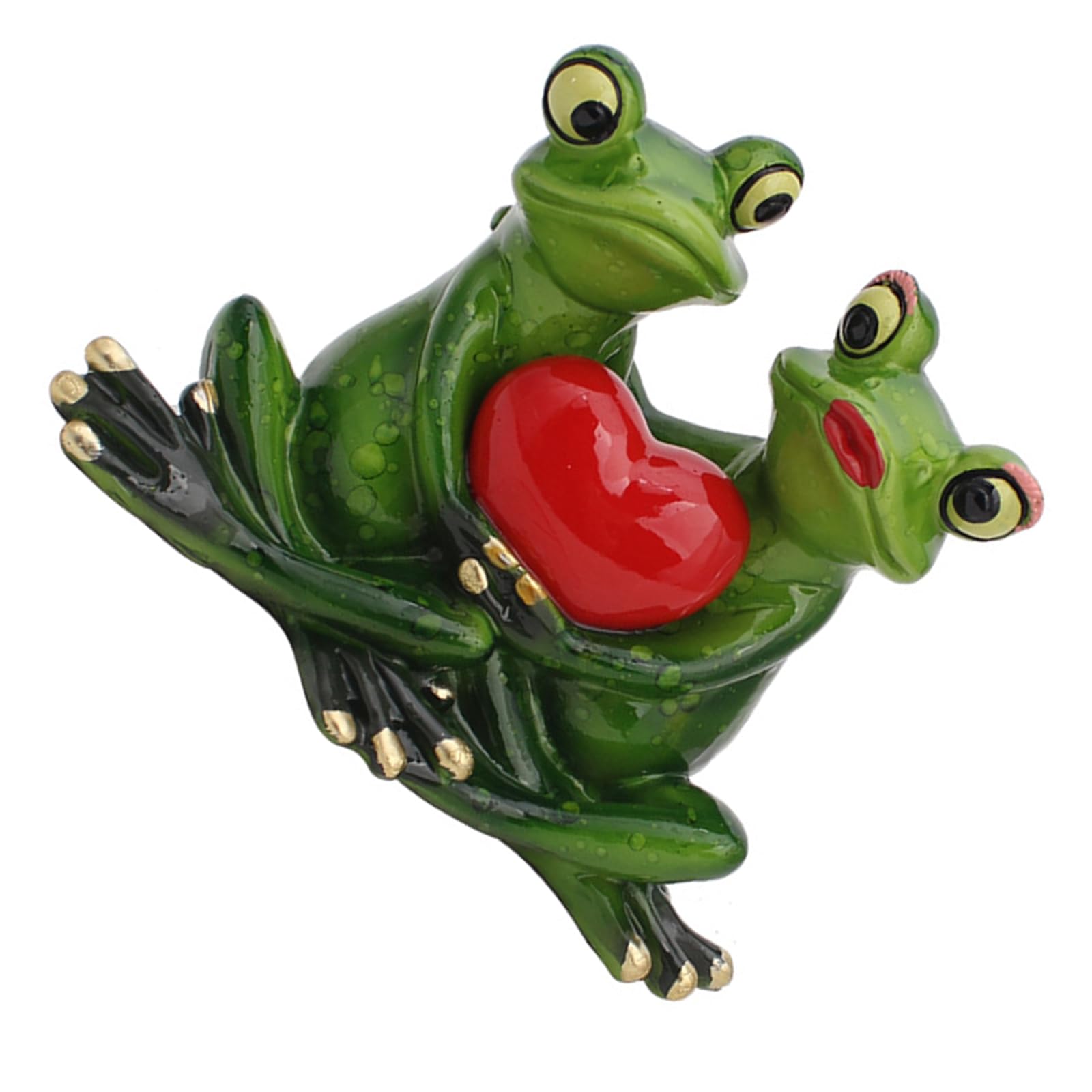 FROMCEO Frogs Figurine Garden Statue Outdoor Decoration Resin Animal Sculptures Ornament for Yard Lawns Outside Backyard Decors Resin Animal Sculptures