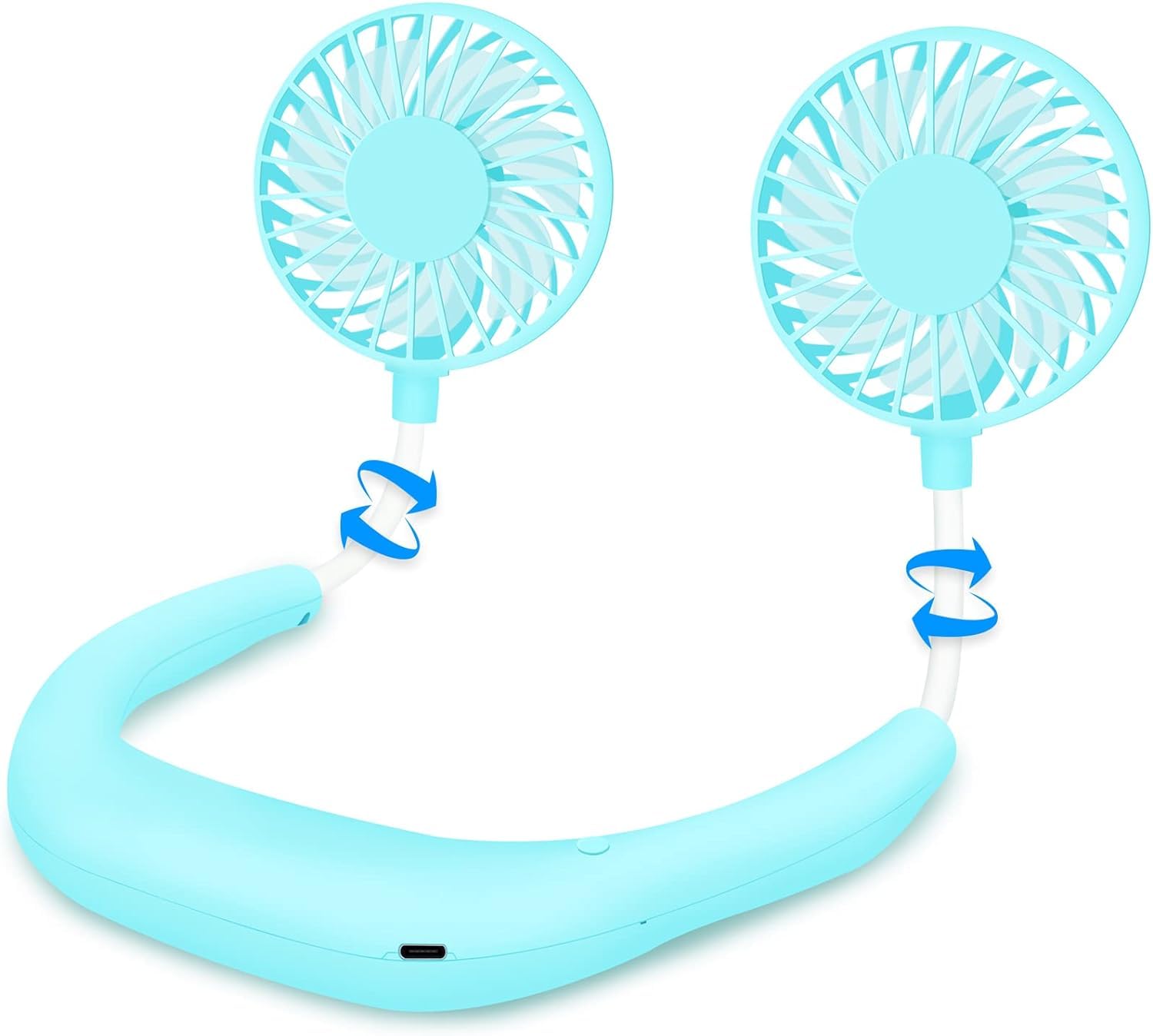VERVENIX Portable Neck Fan comes with USB Rechargeable, Hands-Free Bladeless Mini Fan with 3 Speeds Mode, 48 Air Outlets, Portable Wearable Design for Travel, Sports, and Office Use (Blue) (B0D4F6BL17) Amazon Price History, Amazon Price Tracker