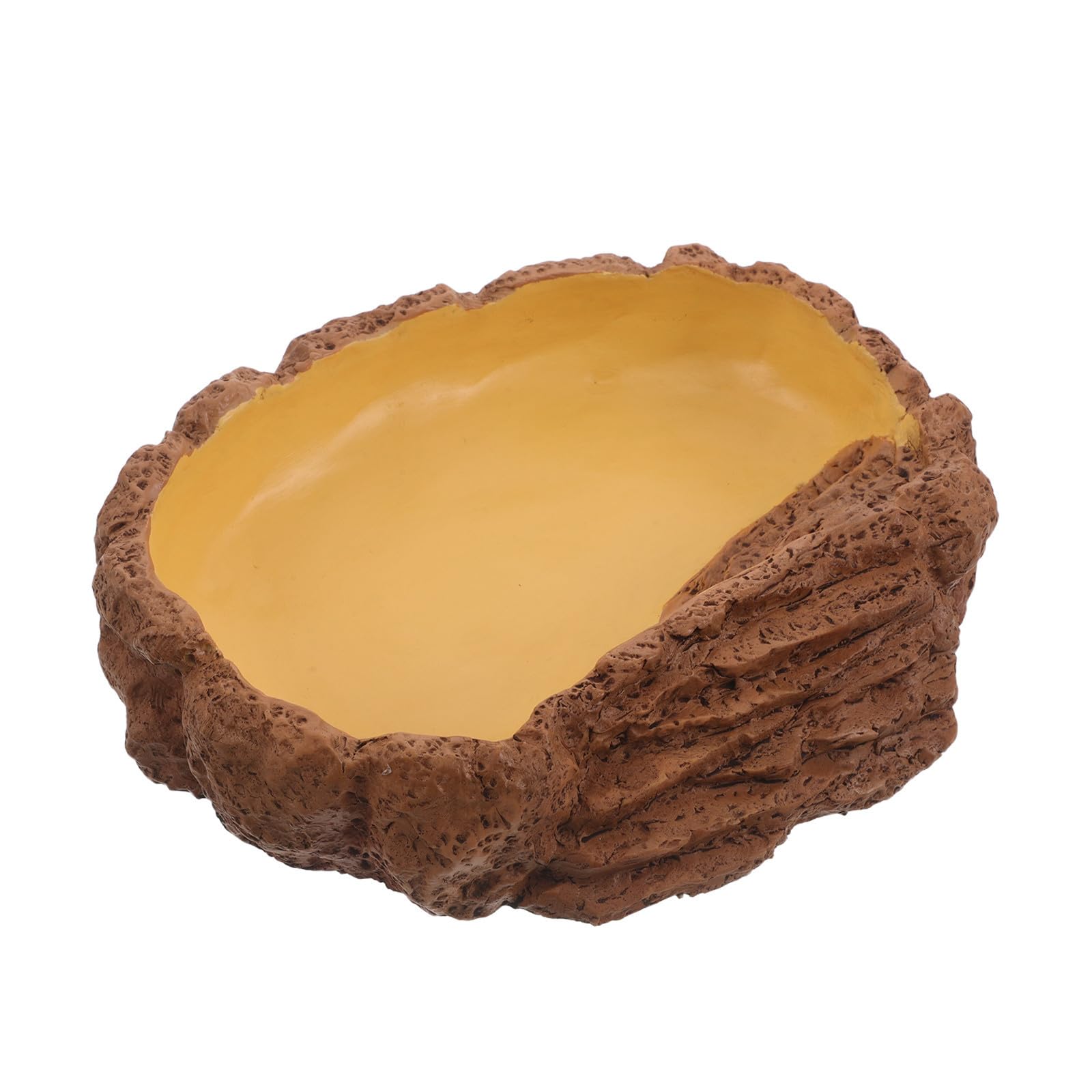 Cuenco de Terrario para Reptiles y Geckos, Resina Natural Decorativa