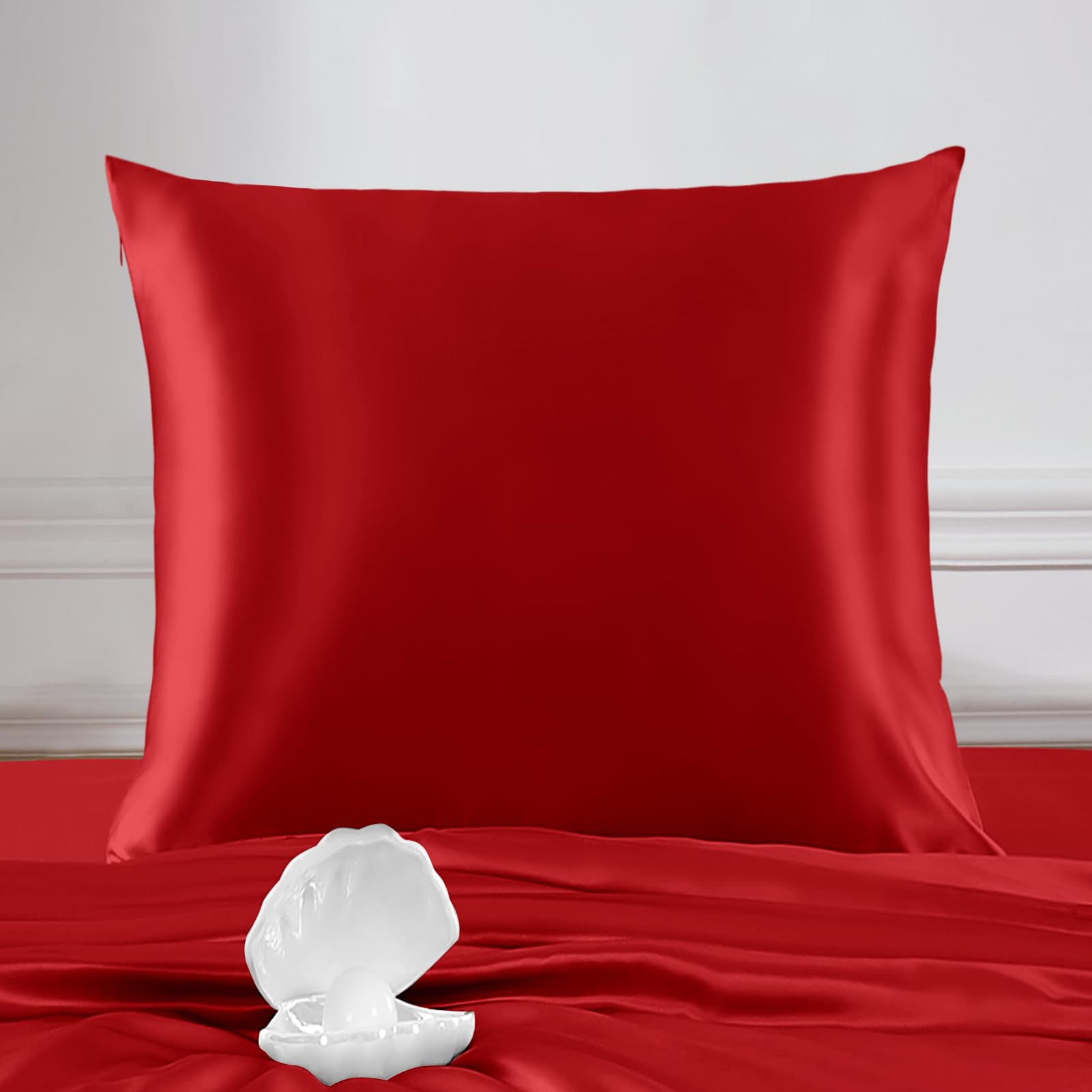 THXSILK Seidenkissenbezug - Doppelseitige 100% Maulbeerseide - Hypoallergen mit Versteckter Reißverschluss - 22 Momme Kissenbezug Seide für Haar und Haut