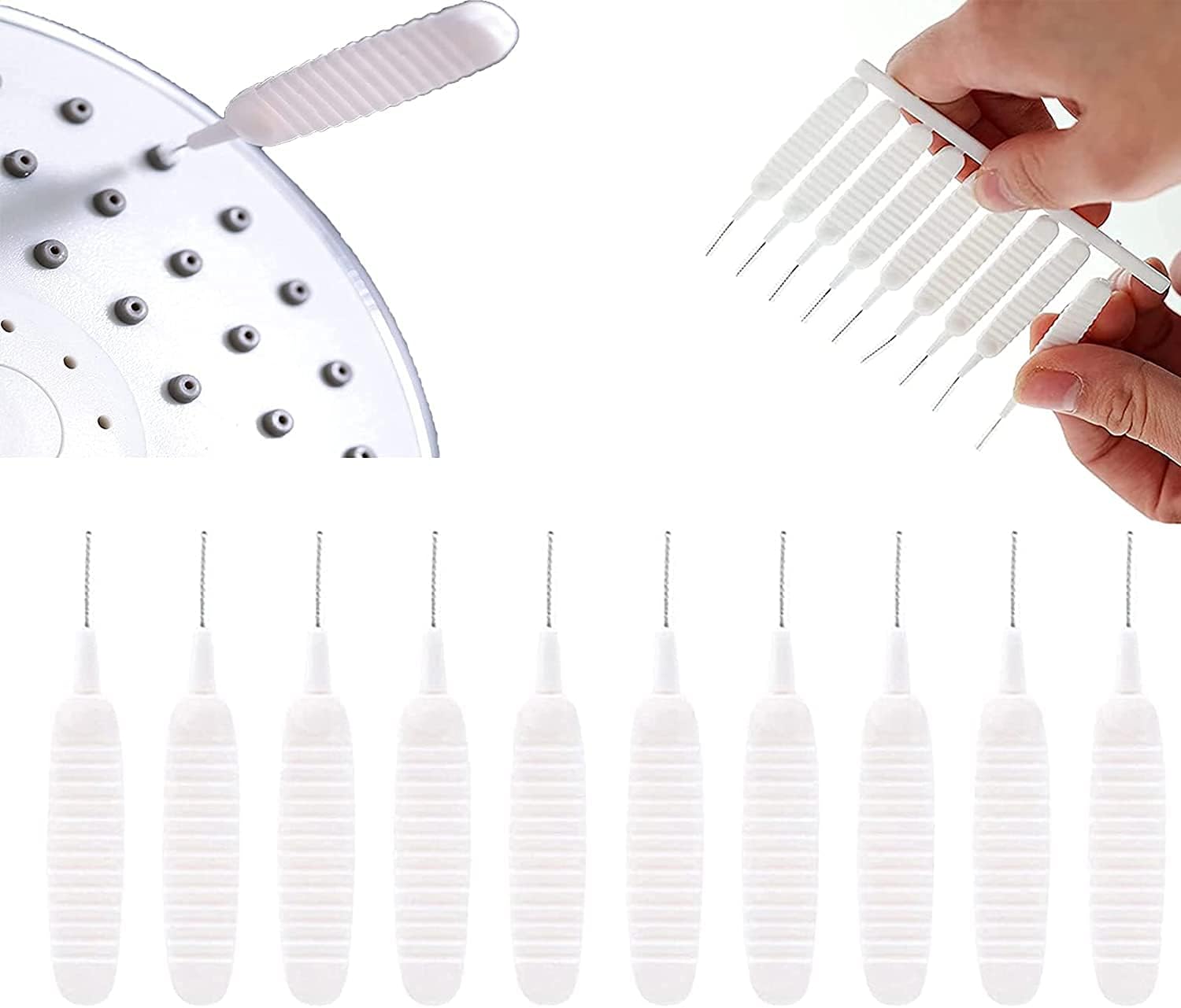 Handheld Shower Head Cleaning Brush 10pcs,Multifunctional Gap Hole Anti