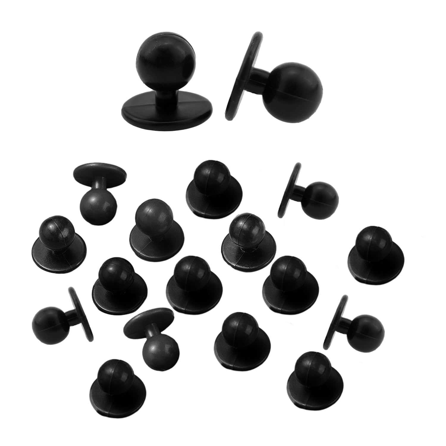 12 Bottoni A Sfera Bianchi Per Giacca Da Cuoco - Plastica Di Alta Qualità, 11mm - Foto 7