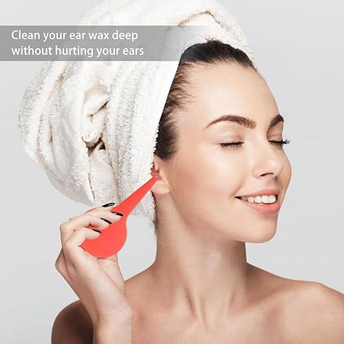 Miniatura 7 de EXCEART 1 bomba de polvo para soplador de aire, bola de mano, limpiador de polvo, para lente de cámara, reloj, teclado, limpiador de audífonos (rojo