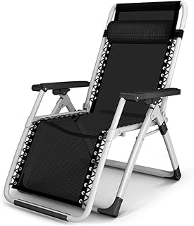 Conjuntos de móveis de jardim, espreguiçadeiras de acampamento, cadeiras de jardim, cadeiras dobráveis de gravidade, reclinável, à prova d'água, espreguiçadeiras de metal para escritório ao ar livre, belas paisagens