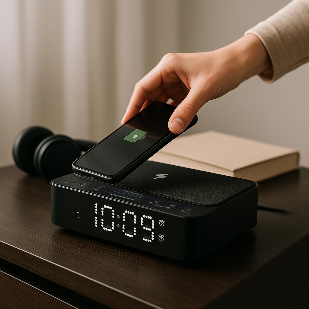 Aiwa Cr-30-bk Negro - Radio Reloj Despertador