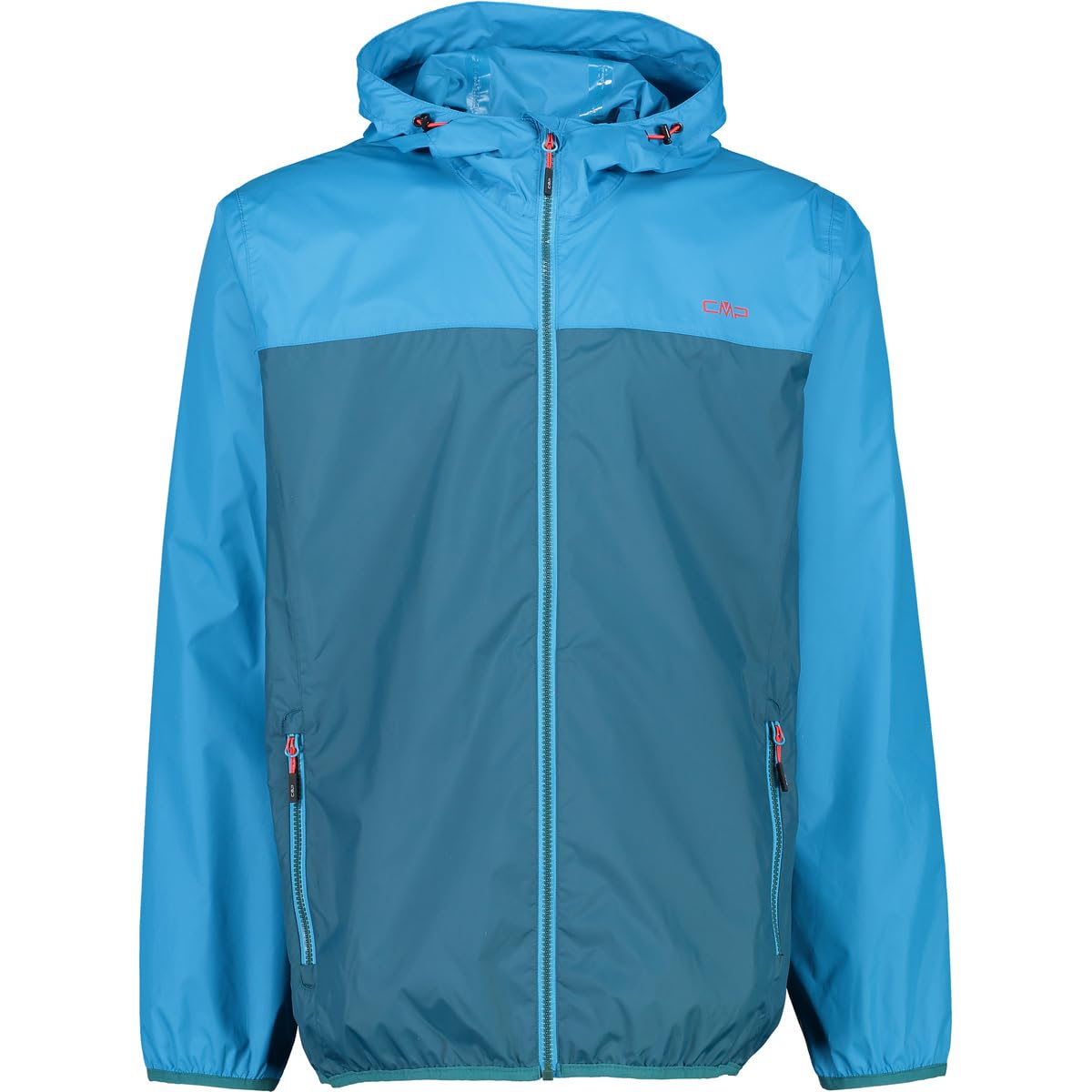 CMP - Man Jacket Rain Fix Hood, Deep Lake, 48