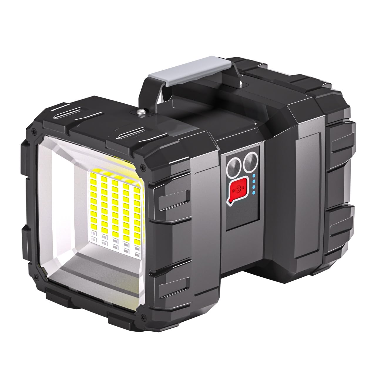 LED Spotlight Flashlight,Rechargeable Flashlight 200000LM 10000mAh High-Powered Searchlight Camping 3+4 Lights Modes LED Handheld Flashlight Waterproof as a Power Bank