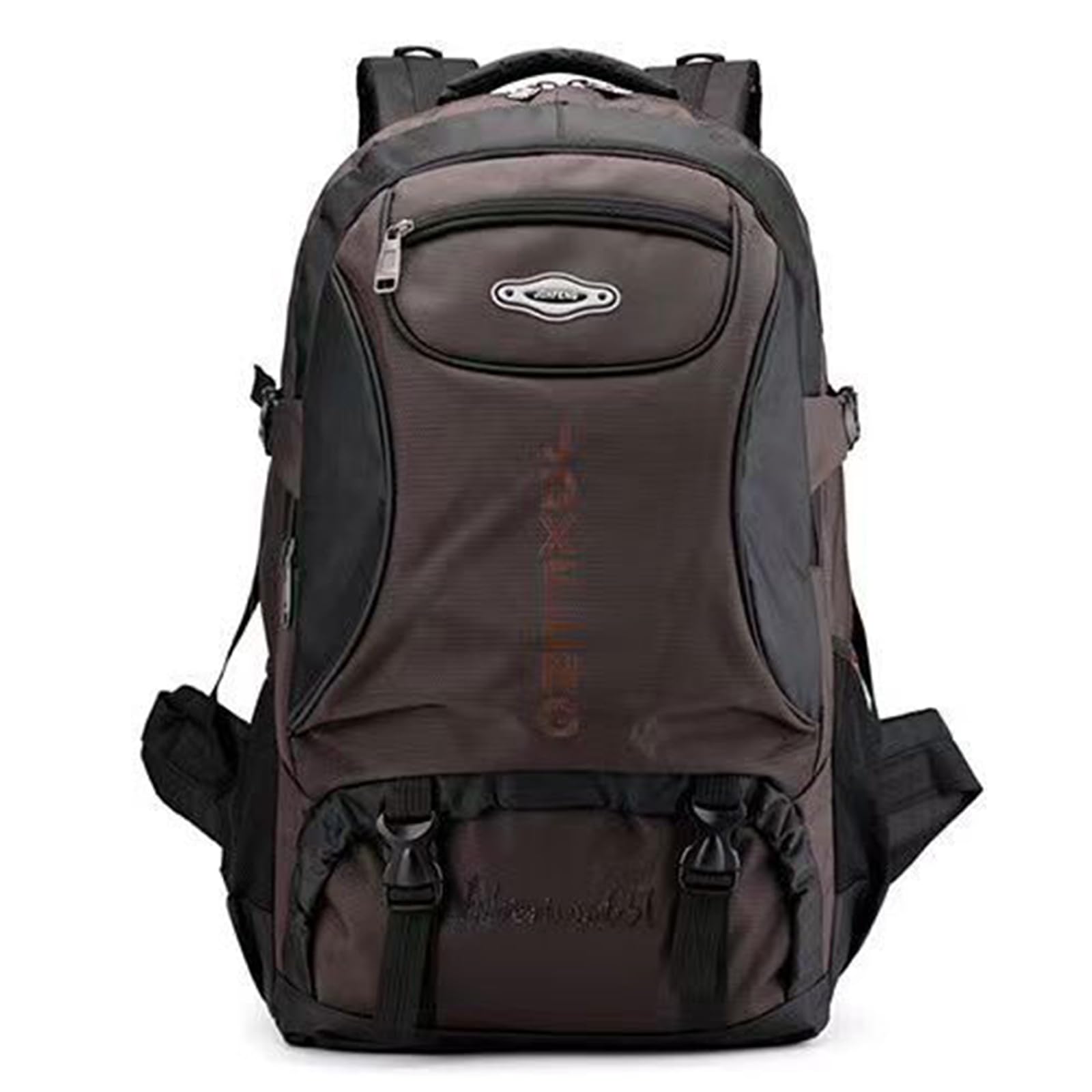 Zaino da Trekking Impermeabile 50/65/85 L Zaino Zaini Durevole Backpack per Donna Uomo Campeggio Arrampicata Viaggio Sport Marrone Scuro C
