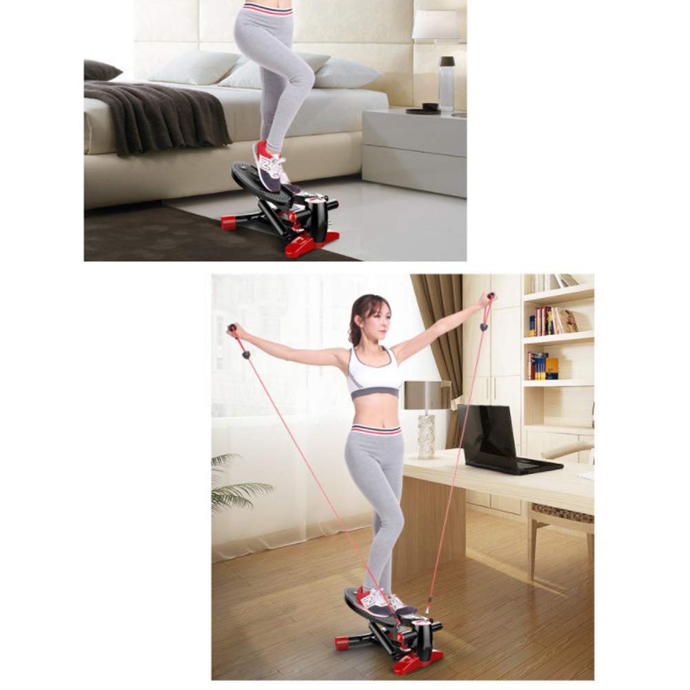 Mini fitness Twist Stepper électronique avec bandes de résistance Violet