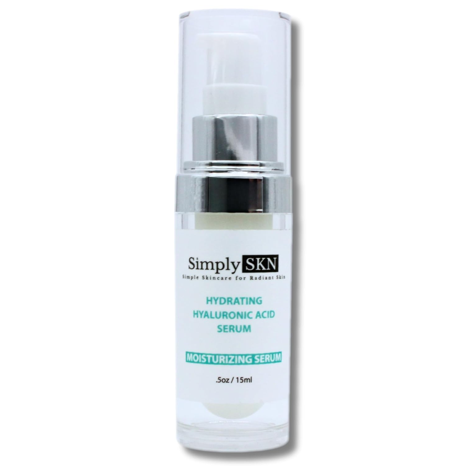 Hyaluronic Acid Serum For Face - Hydrating Serum Visibly Plumps Skin - For All Skin Types - Anti Aging Serum with Vitamin C and Vitamin E - 0.5 Fl. Oz. Travel Size