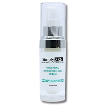 Hyaluronic Acid Serum For Face - Hydrating Serum Visibly Plumps Skin - For All Skin Types - Anti Aging Serum with Vitamin C and Vitamin E - 0.5 Fl. Oz. Travel Size