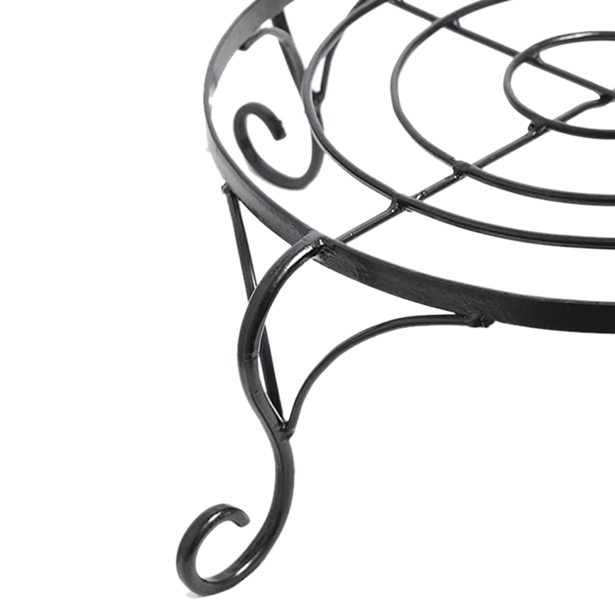 Woodiva Iron Indoor/Outdoor Italiano Flower Pot/Plant Stand for