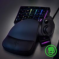 Vista 3 de Razer Teclado de juegos Tartarus V2: Interruptores de teclas de membrana Mecha - Teclado de una mano - 32 teclas programables - Iluminación Chroma