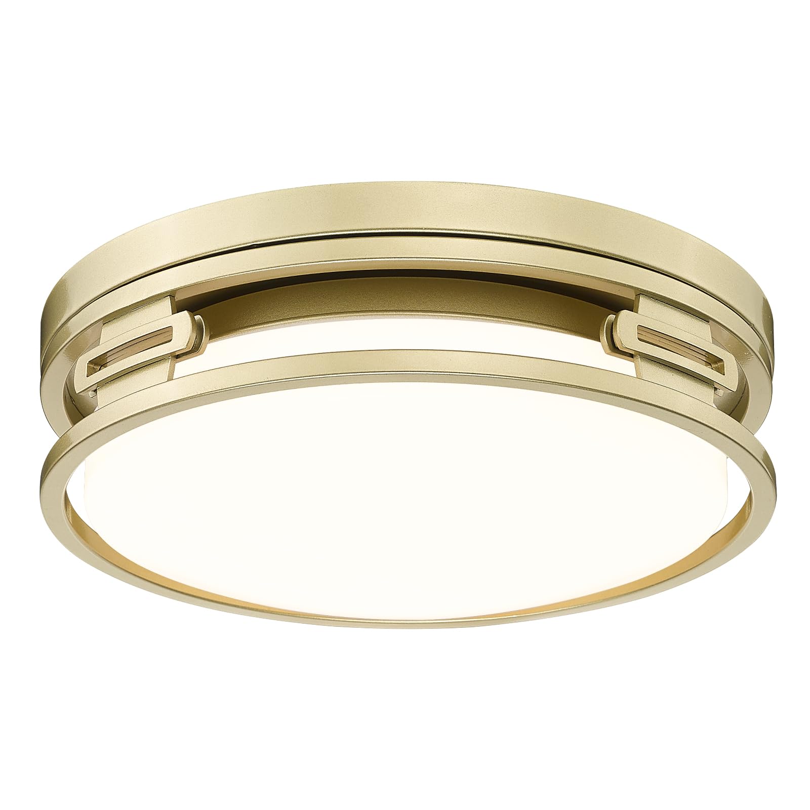 12 Inch Gold Flush Mount Light Fixtures 12W LED Ceiling Light 5CCT Dimmable Close to Ceiling Lighting Fixtures for Bedroom, Laundry Room, Bathroom, Kitchen, Entry (3000K-6500K)