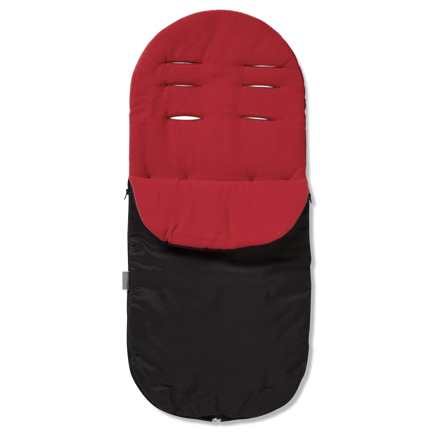 For Your Little One Universal Footmuff – Deluxe Fleece Lined Cosy Toes, Snug Fit for All Pushchairs, Strollers, Prams & Buggies, Jogger | Compatible with Silvercross (Standard, Red)