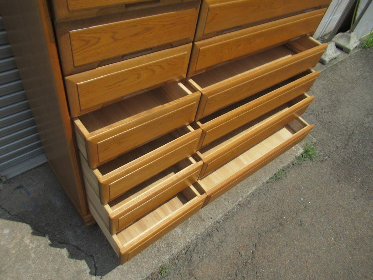 Amazon.co.jp: 北海道旭川家具島口家具製作所ドルフィンチェスト箪笥約