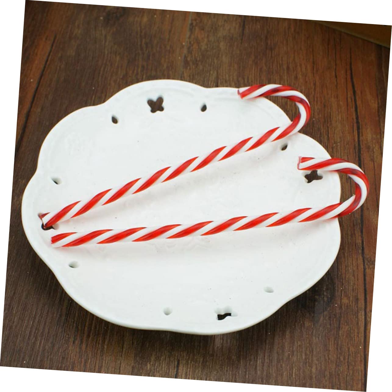 TOPBATHY 200 STK Hängende Rohrverzierungen Weihnachtszuckerstange Weihnachtsbaum-hängeornament Weihnachtsbaum-anhänger Zuckerstangenanhänger Für Weihnachten Weihnachtsbehänge P.s