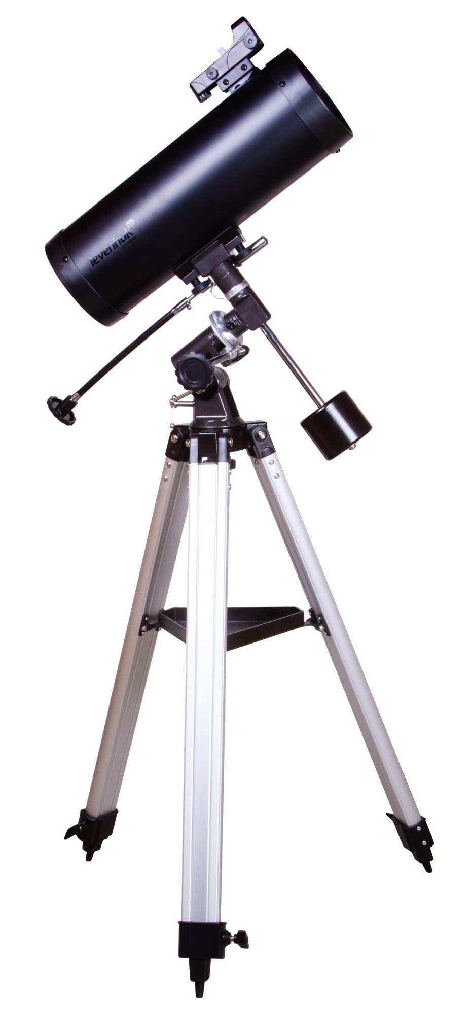 Levenhuk Skyline PLUS 115S Telescopio Riflettore Newtoniano Notturno con Montatura Equatorial, Cercatore a Punto Rosso ed Elevato Ingrandimento per Osservazioni del Cielo Profondo