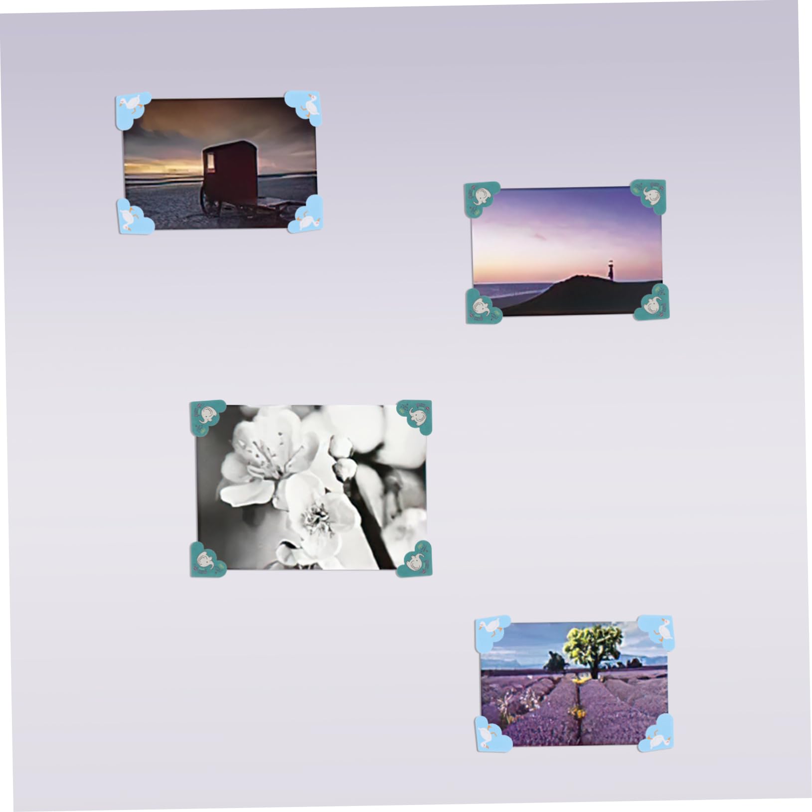 Amazon.co.jp: TEHAUX 10枚 写真ステッカー スク ブックの写真コーナー
