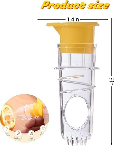 Miniatura 2 de Paquete de 2 exprimidores de limón, exprimidor de limón Tienda, 4 pares de guantes desechables de polietileno