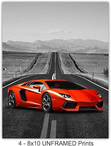 Miniatura 5 de Lamborghini Aventador, Terzo Millenio, Huracan, Maisto, Gallardo - TRON Lamborghini Poster - Blue Lamborghini Car - Lambo Poster for Men -