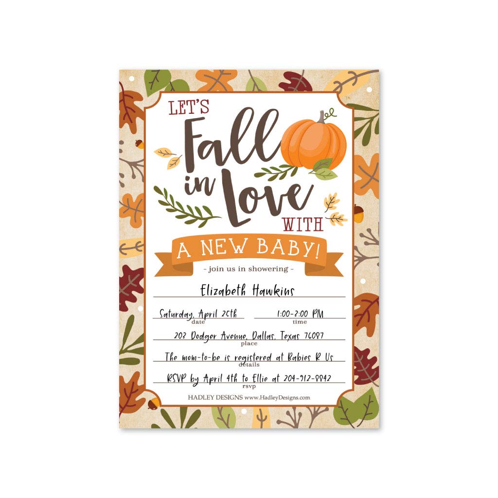 amazon-com-hadley-designs-25-fall-baby-shower-invitations-sprinkle-invite-for-baby-coed-rustic-gender-reveal-neutral-theme-cute-pumpkin-printed-fill-or-write-in-blank-printable-card-autumn-party-diy for Fall Party Invitations Printable Free Amazon.com : Hadley Designs 25 Fall Baby Shower Invitations, Sprinkle Invite for Baby, Coed Rustic Gender Reveal Neutral Theme, Cute Pumpkin Printed Fill or Write In Blank Printable Card, Autumn Party DIY : for Fall Party Invitations Printable Free