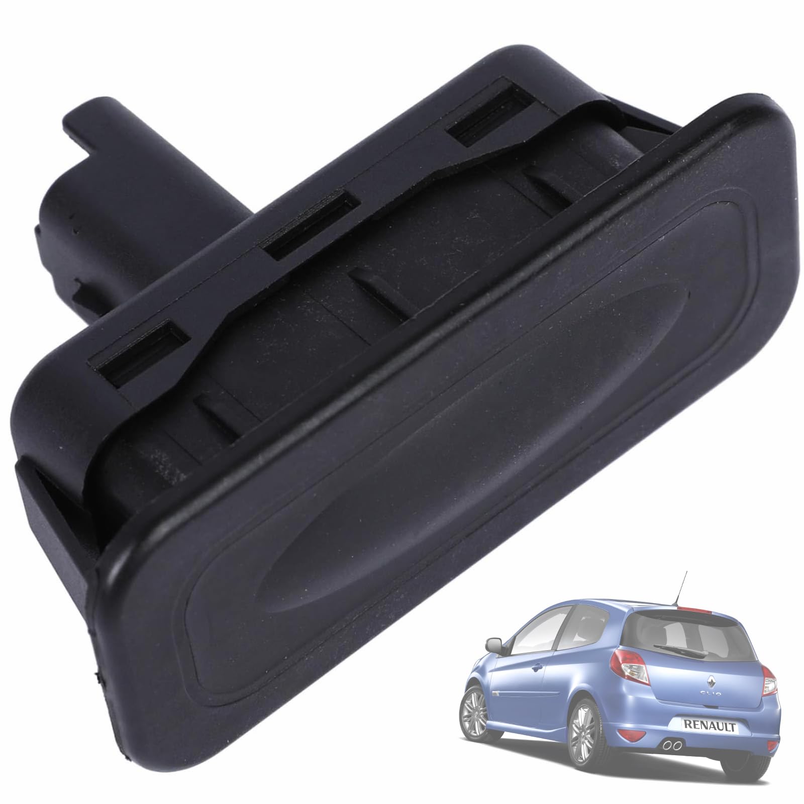Interruttore Bagagliaio Per Renault Clio, Megane, Captur - Serratura Centralizzata Originale 8200076256 - Nero - Foto 3