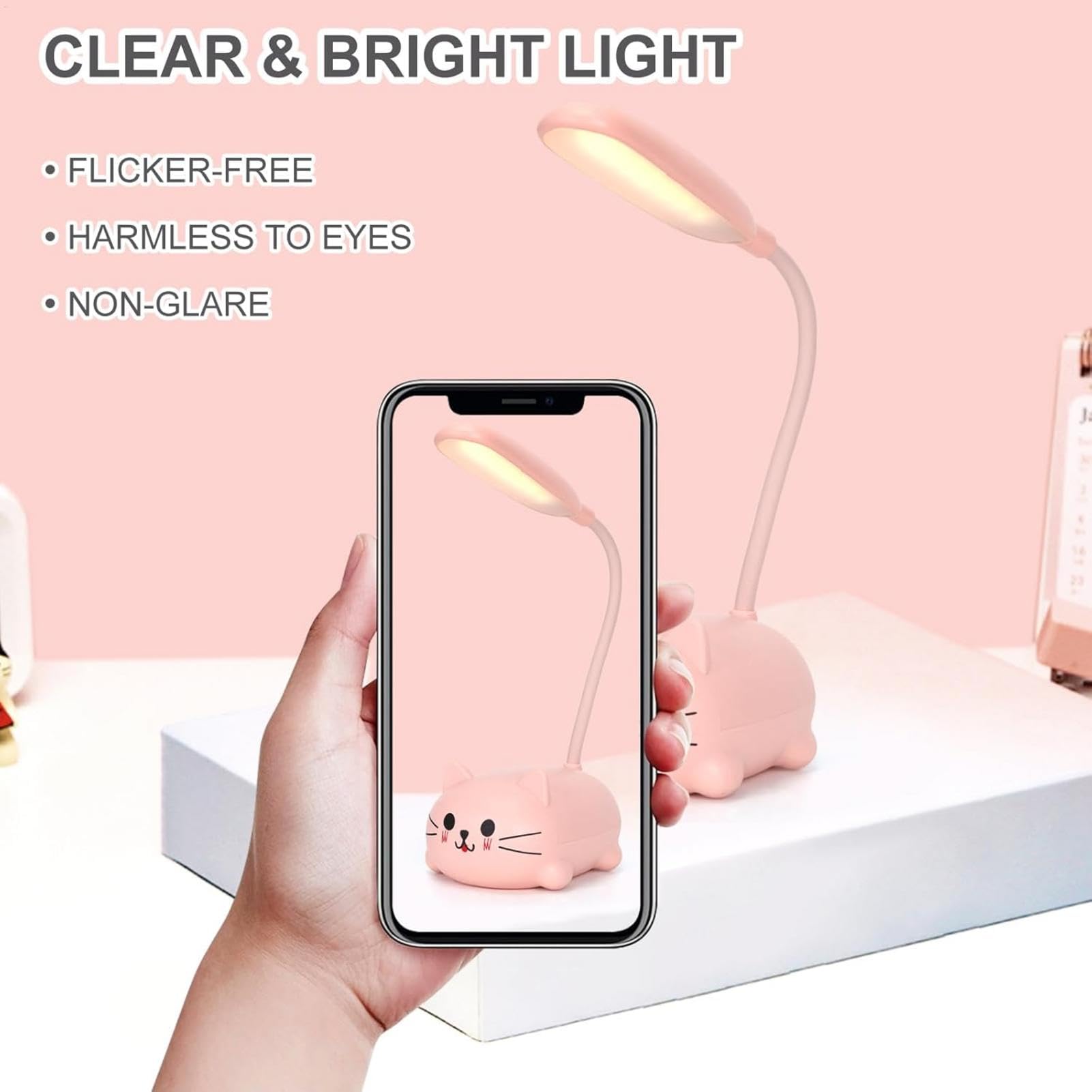 Luce notturna, lampada da scrivania per gatti, luce notturna a forma di gatto, luce notturna a LED, per la cameretta dei bambini, decorazione domestica (B