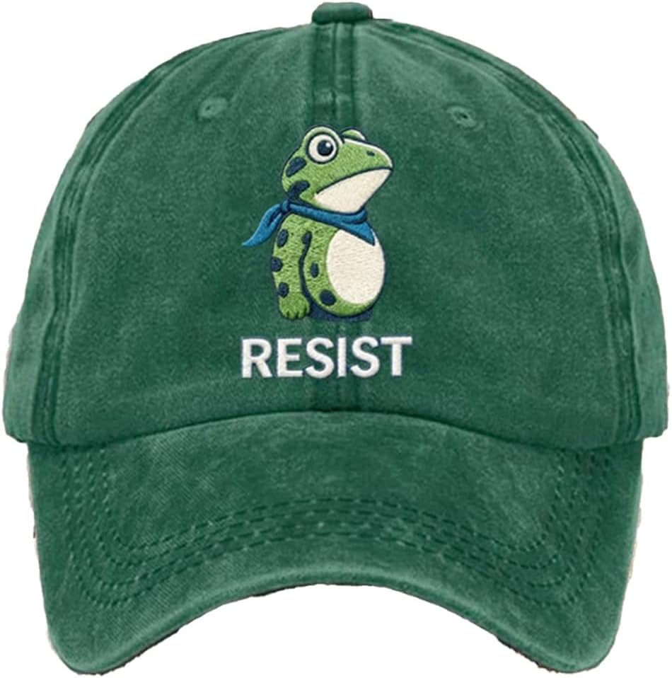 Amazon.com: Resist Portland Frog Hat FDT Resist Baseball Cap
