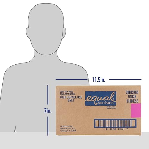 Miniatura 7 de EQUAL Edulcorante rosa de 0 calorías, sustituto de azúcar de sacarina, paquetes edulcorantes cero calorías, alternativa al azúcar, sin eritritol,